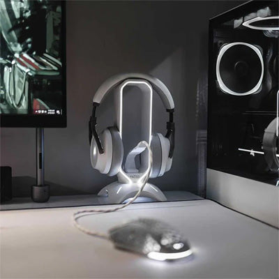 Tilted nation rgb headset stand online white