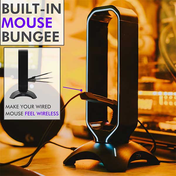 Tilted Nation ゲーミングヘッドホンスタンド ホワイト(美品) Amazon.com: Tilted Nation Gaming Headphone Stand | RGB Headset