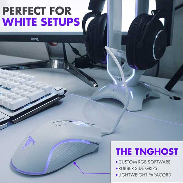 
                  
                    White Gaming Mouse Wired (Paracord)
                  
                