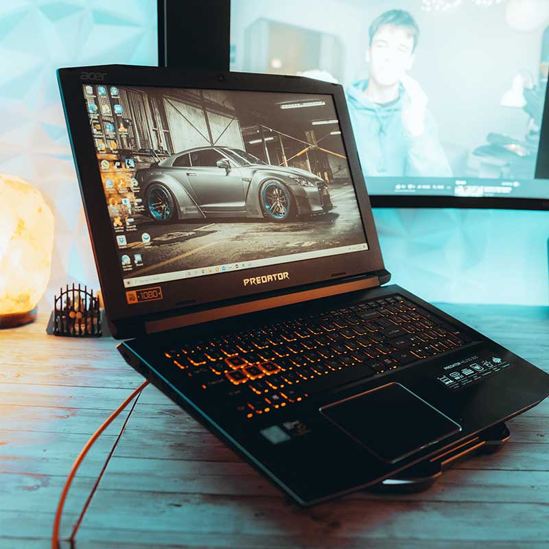 
                  
                    RGB Gaming Laptop Stand + Hub
                  
                