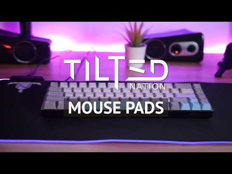 Tilted Nation Bone White Gaming Mouse Pad RGB - Create Your Dream Setup -  Bright LED Mousepad XL with 8 Light Modes - Smooth Gliding Large RGB - Easy
