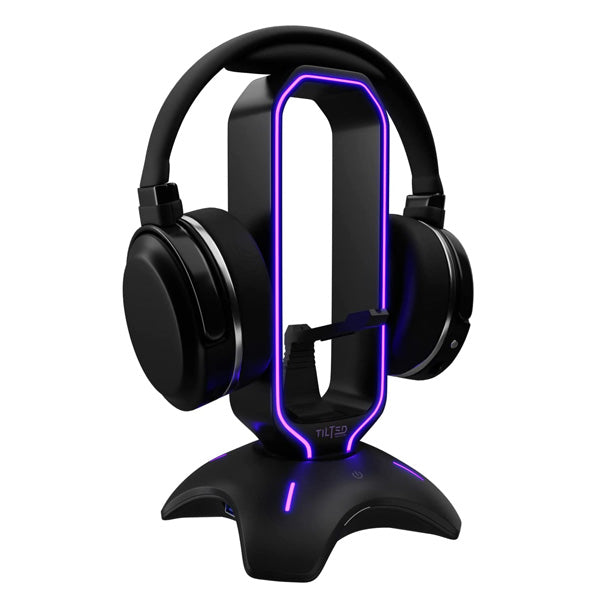 Tilted Nation RGB Headset Stand and Gaming Headphone Stand for